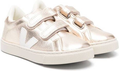 VEJA Kids Esplar sneakers met klittenband Goud