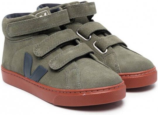 VEJA Kids Nautico suède sneakers Groen