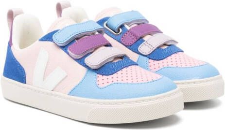 VEJA Kids Sneakers met klittenband en logo-applicatie Blauw