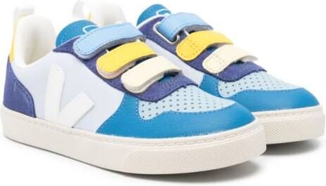 VEJA Kids Sneakers met klittenband en logo-applicatie Blauw