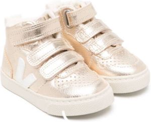 VEJA Kids V-10 sneakers met klittenband Goud