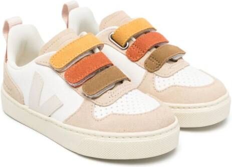 VEJA Kids V-10 sneakers met klittenband Wit