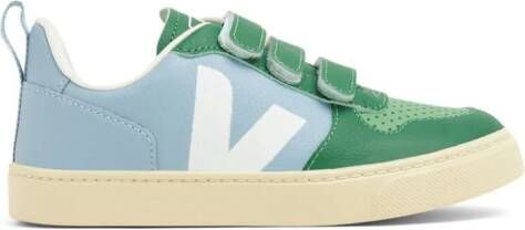 VEJA Kids V-12 Chromefree sneakers met klittenband Groen