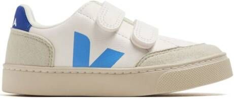 VEJA Kids V-12 leren sneakers Wit