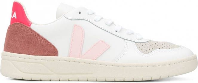 VEJA V 10 sneakers met veters Wit - Schoenen.nl