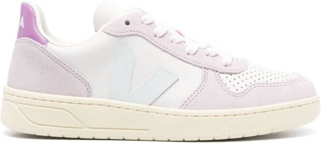 VEJA V-10 sneakers met vlakken Wit