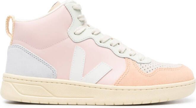 VEJA V-15 leren sneakers Roze