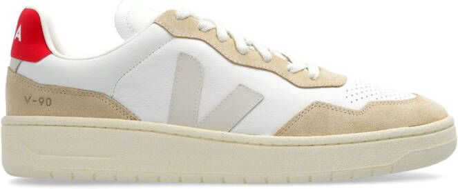 VEJA V-90 leren sneakers Wit