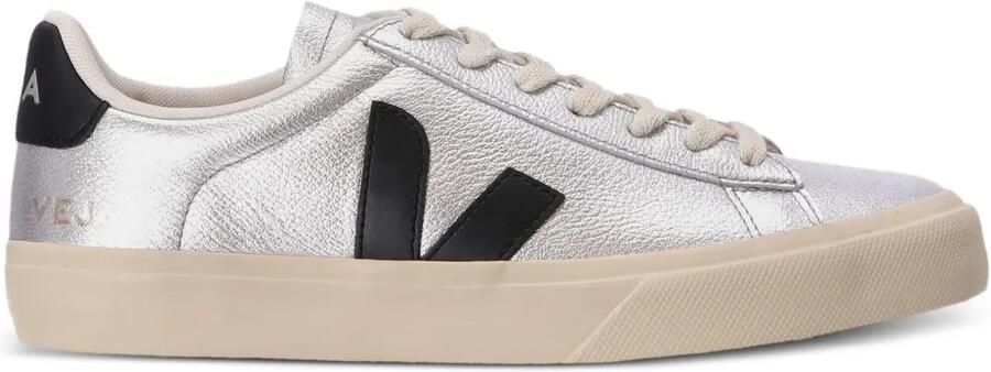 VEJA Campo leren sneakers Zilver - Foto 3