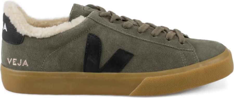 VEJA Campo suède lammy sneakers Groen