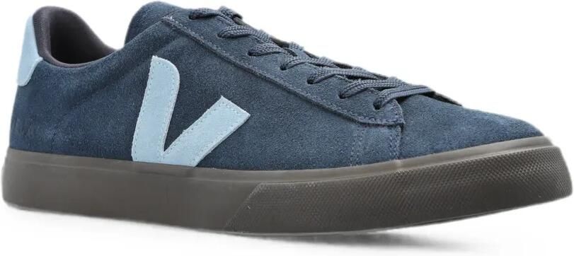 VEJA Campo suède nautico stalen sneakers met adelaar Blauw - Foto 3