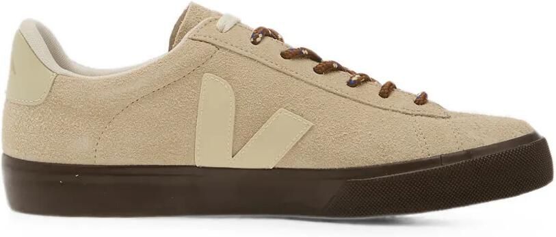 VEJA Campo suède sneakers met ronde neus en textuur Beige