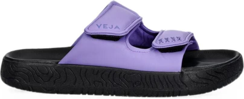 VEJA Etna Bold leren slippers Paars