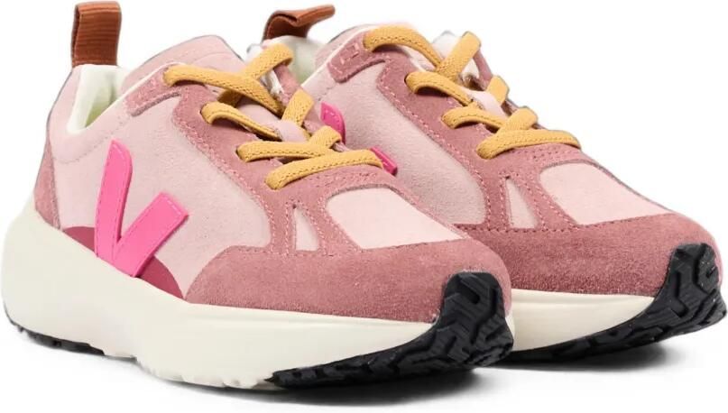VEJA Kids Canary low-top sneakers met vlakken Roze