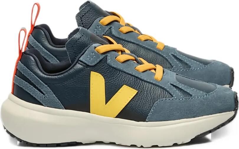 VEJA Kids Canary suede-panelled leather sneakers Blauw - Foto 2