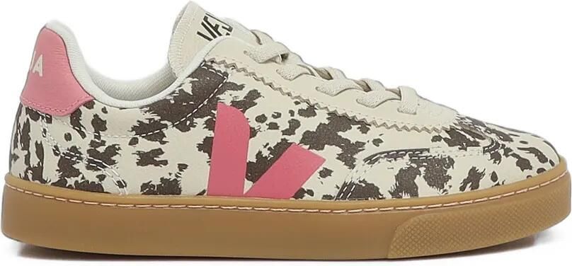 VEJA Kids Sneakers met koeienprint Beige