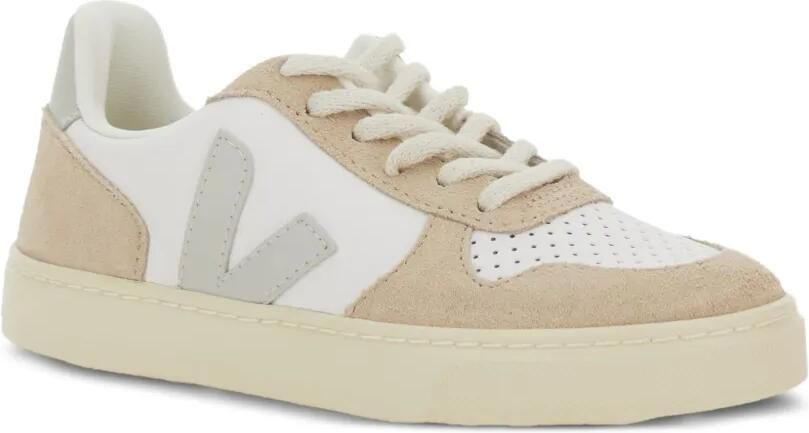 VEJA Kids Geperforeerde sneakers met V-logo Beige