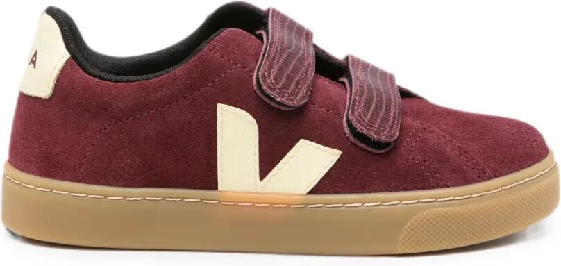 VEJA Kids Kleine Esplar suède sneakers met klittenband Rood