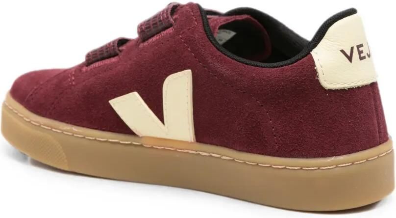 VEJA Kids Kleine Esplar suède sneakers met klittenband Rood - Foto 2