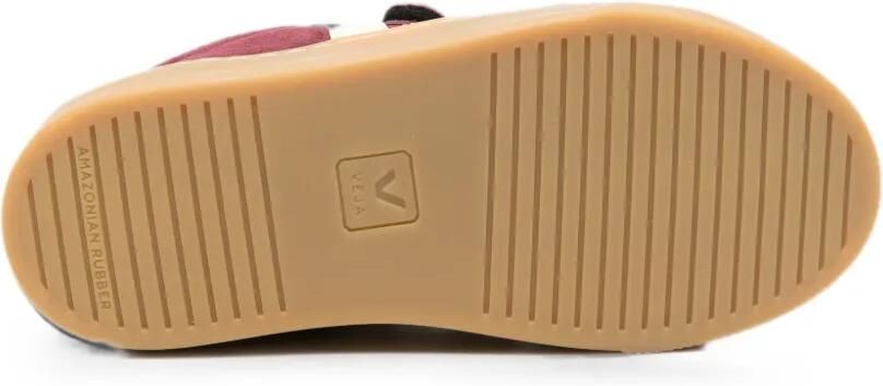 VEJA Kids Kleine Esplar suède sneakers met klittenband Rood - Foto 4