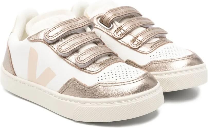 VEJA Kids Leren sneakers met bandje Wit