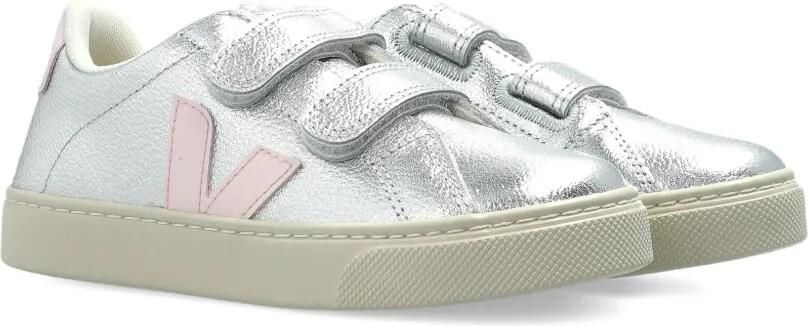 VEJA Kids Sneakers met klittenband Zilver