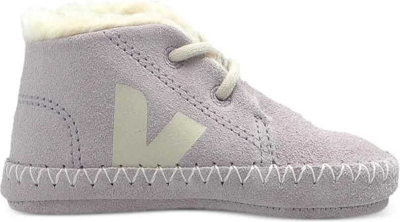 VEJA Kids Suède sneakers met lammy voering Paars - Foto 4