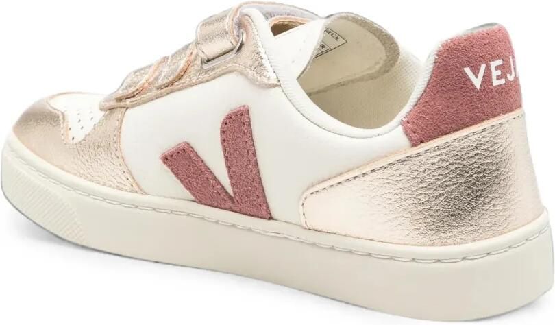 VEJA Kids V-10 leren sneakers met klittenband Wit - Foto 2