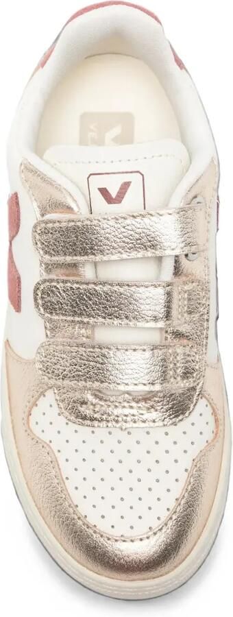 VEJA Kids V-10 leren sneakers met klittenband Wit - Foto 3
