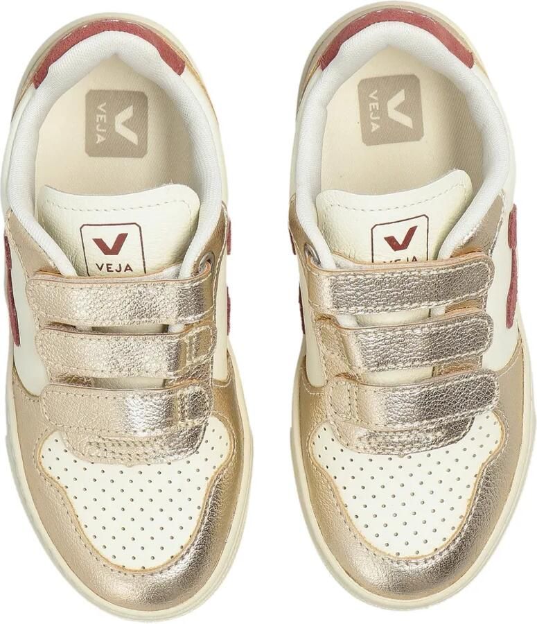 VEJA Kids V-10 leren sneakers met klittenband Wit - Foto 2
