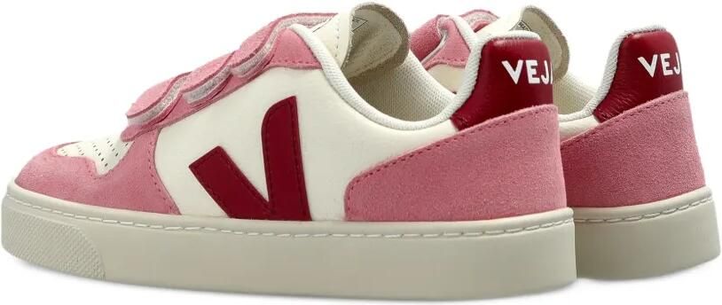 VEJA Kids V-10 sneakers met klittenband Beige - Foto 4