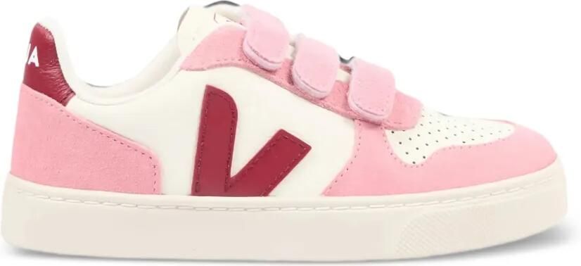VEJA Kids V-10 sneakers met klittenband Wit