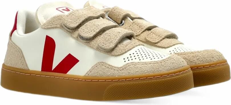 VEJA Kids V-90 leren sneakers Wit