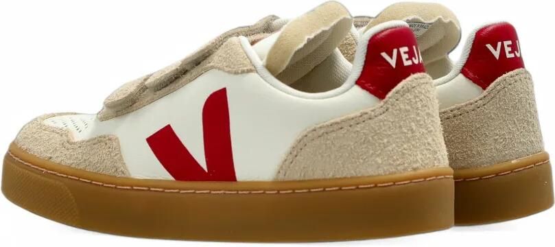 VEJA Kids V-90 leren sneakers Wit - Foto 4