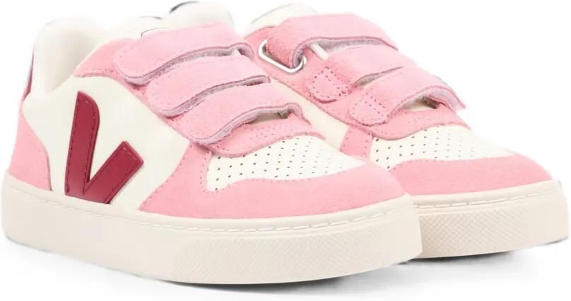 VEJA Kids V-90 leren sneakers Roze - Foto 4