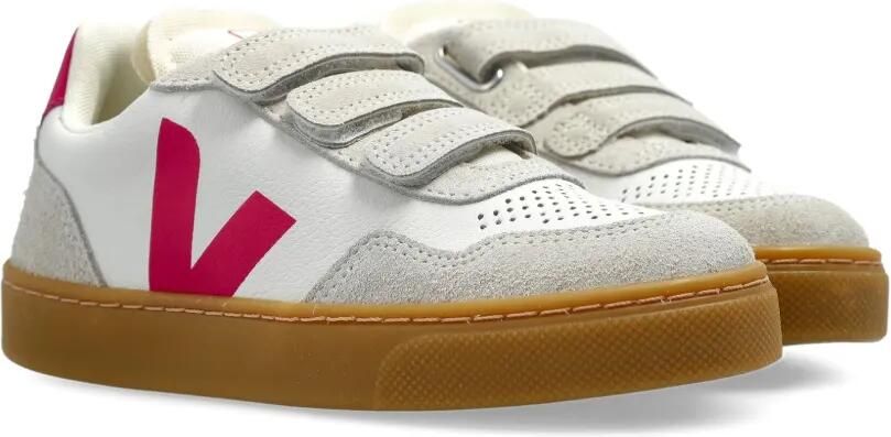VEJA Kids V-90 leren sneakers Wit