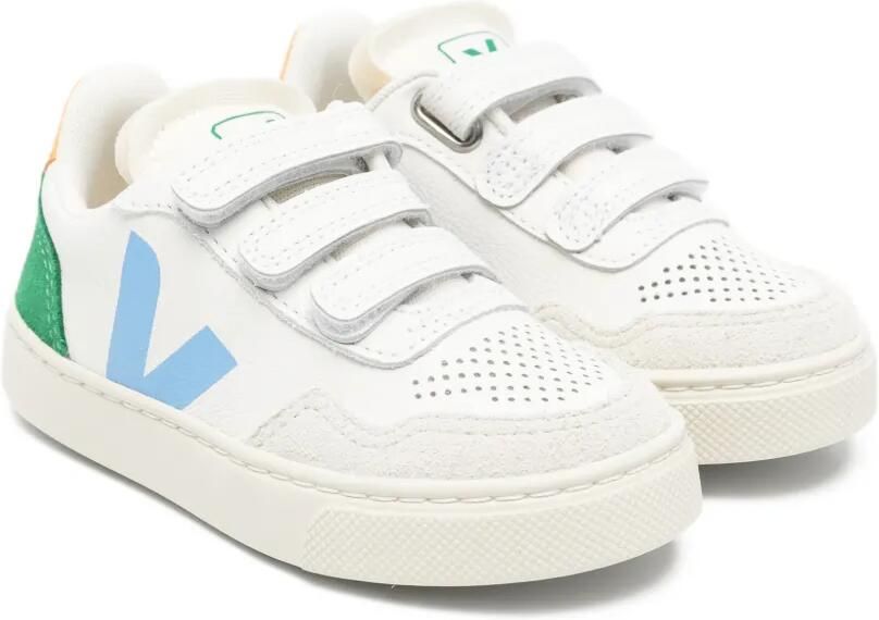 VEJA Kids V-90 leren sneakers Wit
