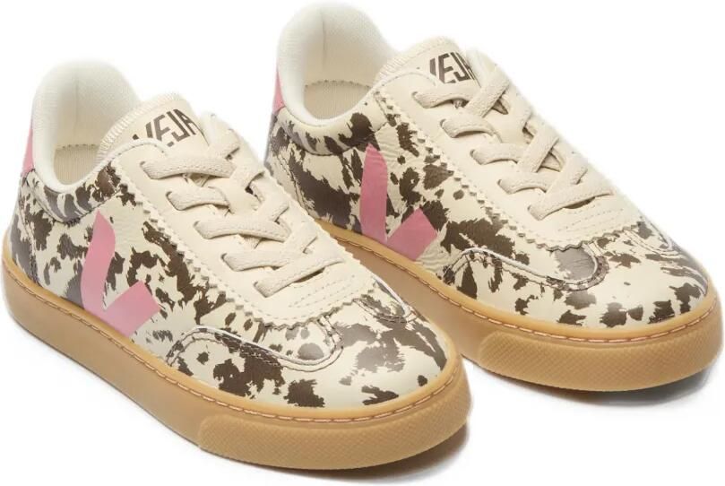 VEJA Kids Volley animal-print sneakers Beige