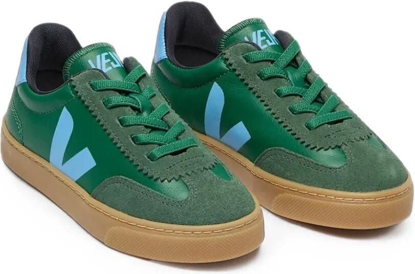VEJA Kids Volley leren low-top sneakers Groen