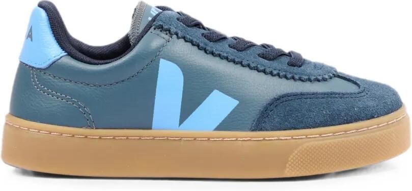 VEJA Kids Volley leren sneakers Blauw