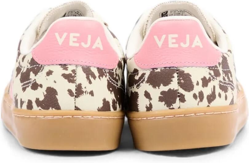 VEJA Kids Volley leren sneakers met koeien-print Beige - Foto 3