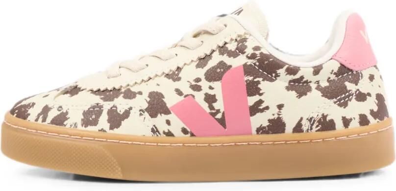 VEJA Kids Volley leren sneakers met koeien-print Beige - Foto 5