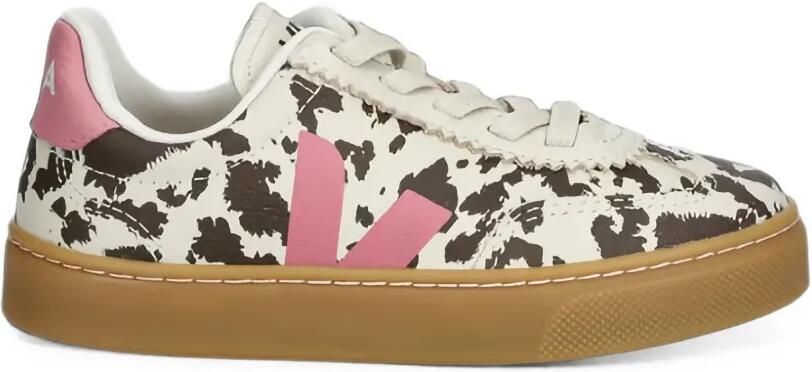 VEJA Kids Volley leren sneakers met koeien-print Wit - Foto 4
