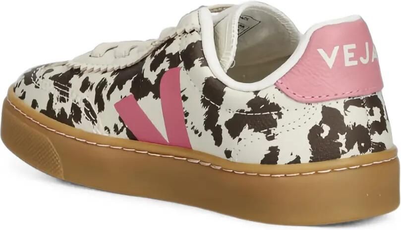 VEJA Kids Volley leren sneakers met koeien-print Wit - Foto 2