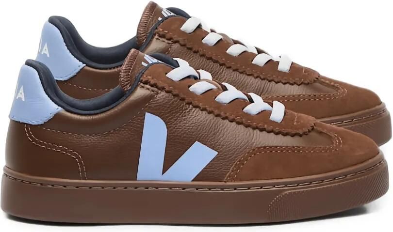 VEJA Kids Volley leren sneakers met suède vlakken Bruin - Foto 2