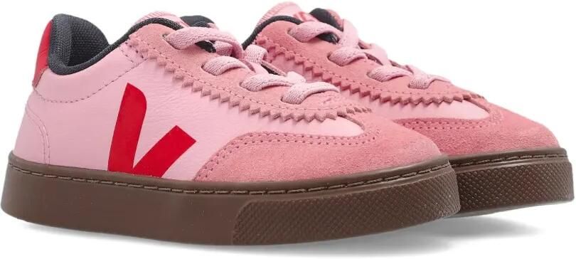 VEJA Kids Volley leren sneakers met V-logo Roze