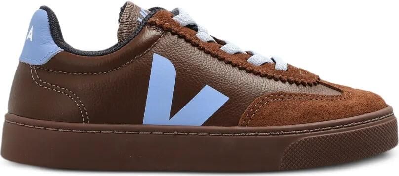 VEJA Kids Volley O.T leren sneakers Bruin - Foto 3