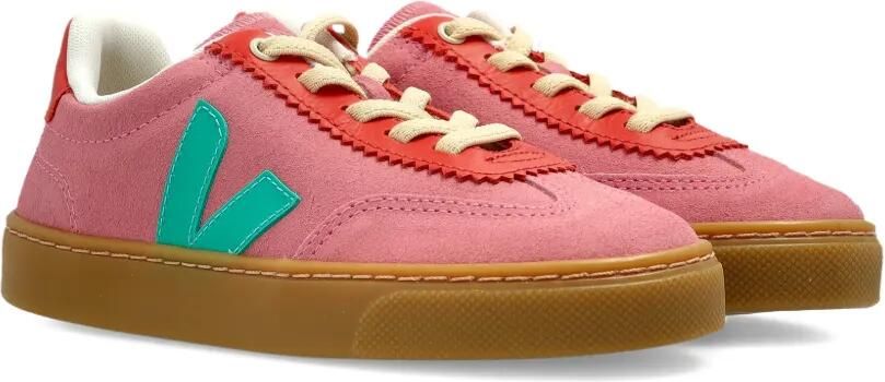 VEJA Kids x Jelly Mallow Volley suède sneakers Roze