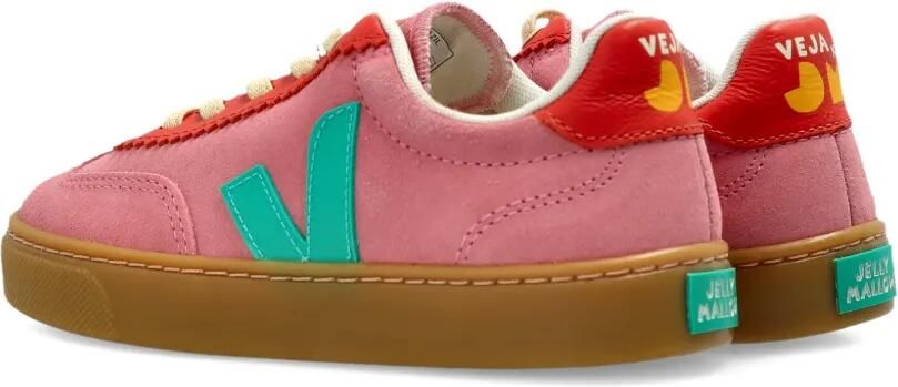 VEJA Kids x Jelly Mallow Volley suède sneakers Roze - Foto 3