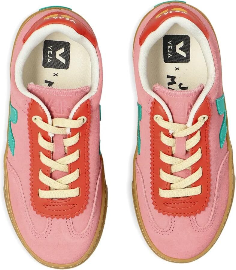 VEJA Kids x Jelly Mallow Volley suède sneakers Roze - Foto 2